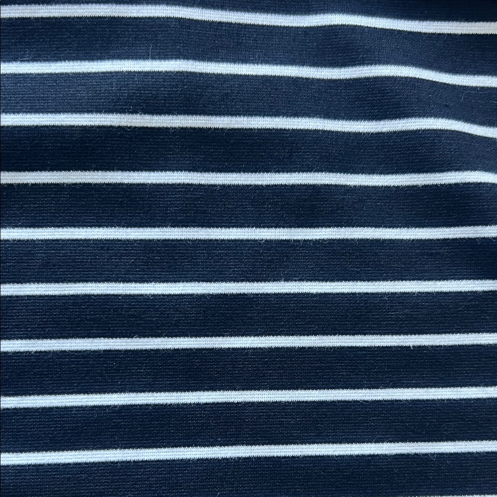 attention Navy and White Striped Mini Skirt - Picture 4 of 5